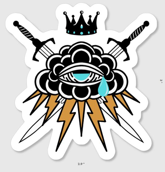 "KING KLOUD" STICKER