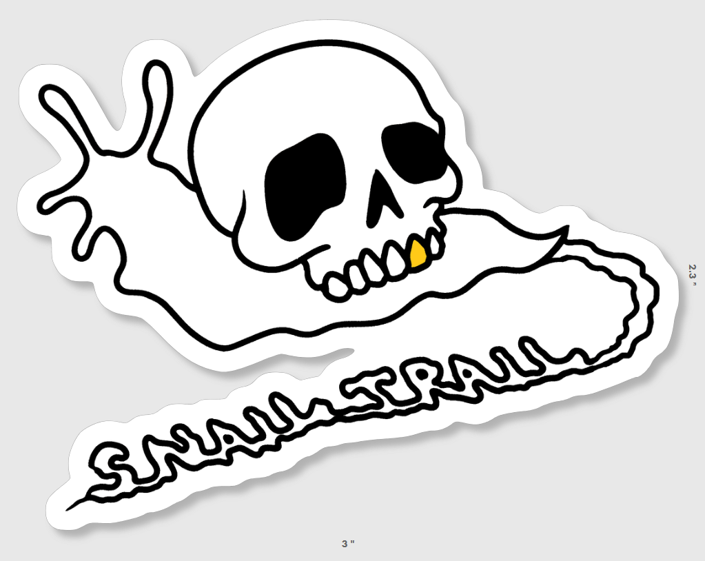 "SNAIL TRAIL" STICKER